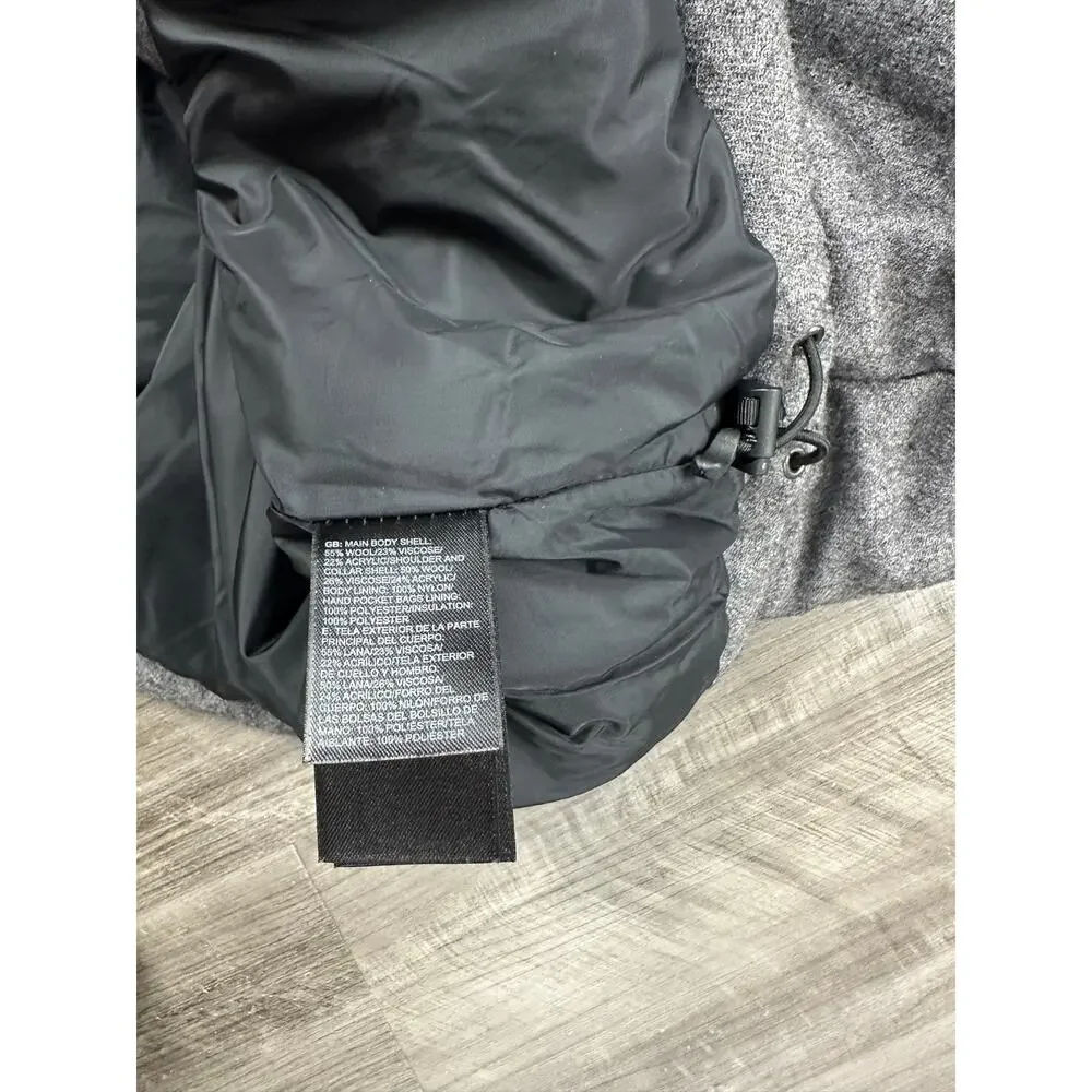 The North Face Wool Blend Retro Utility Vest Black Gray — Large